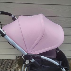 Bugaboo Bee Pink Extended Sun Canopy Sunshade slightly use